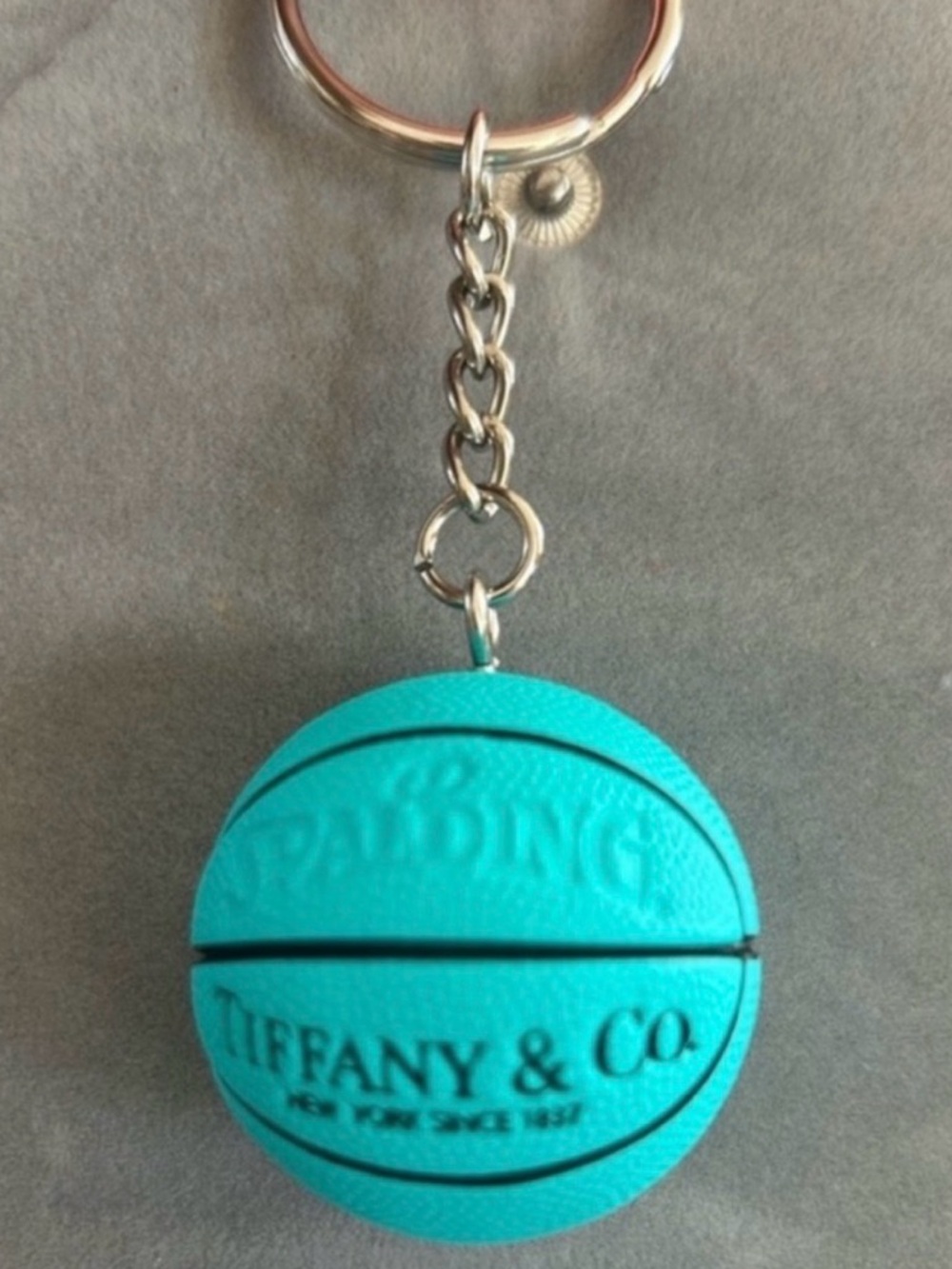 Tiffany Blue Mini Basketball Keychain Designer Inspired Bag Charm Cute - Picture 3 of 3